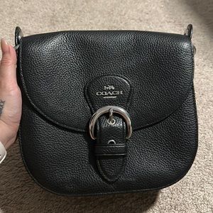 Black Coach over the shoulder purse